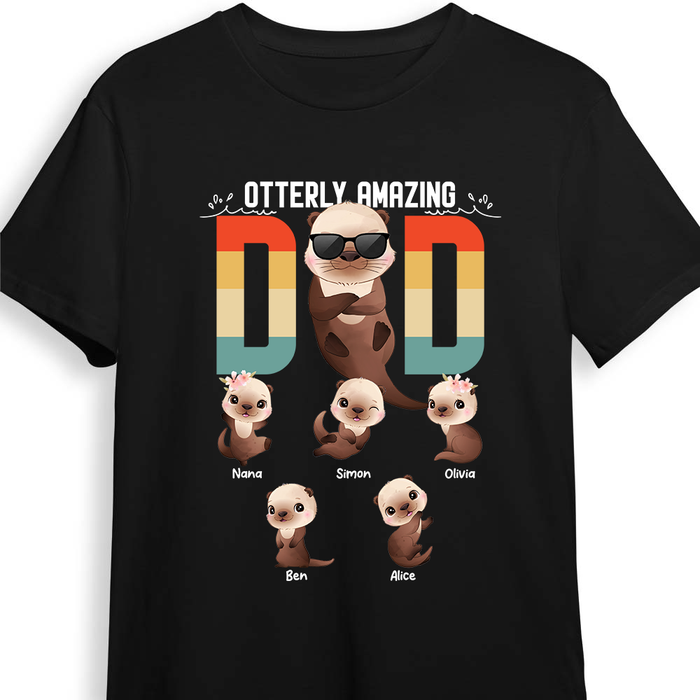 Personalized Daddy Otter Shirt - Hoodie - Sweatshirt 25385 1