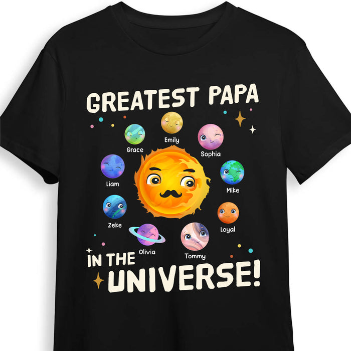 Personalized Gift For Greatest Dad In The Universe Shirt - Hoodie - Sweatshirt 25392 1