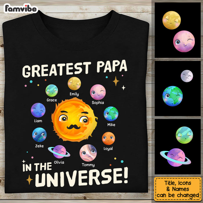 Personalized Gift For Greatest Dad In The Universe Shirt - Hoodie - Sweatshirt 25392 1