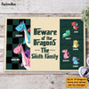 Personalized Beware Of The Dragons Doormat 25393 1