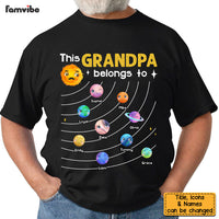 Personalized Planet This Grandpa Belongs To Shirt - Hoodie - Sweatshirt 25394 thumb 1