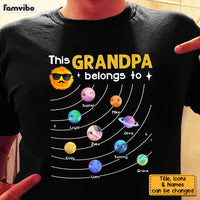 Personalized Planet This Grandpa Belongs To Shirt - Hoodie - Sweatshirt 25394 thumb 1