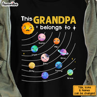 Personalized Planet This Grandpa Belongs To Shirt - Hoodie - Sweatshirt 25394 thumb 1