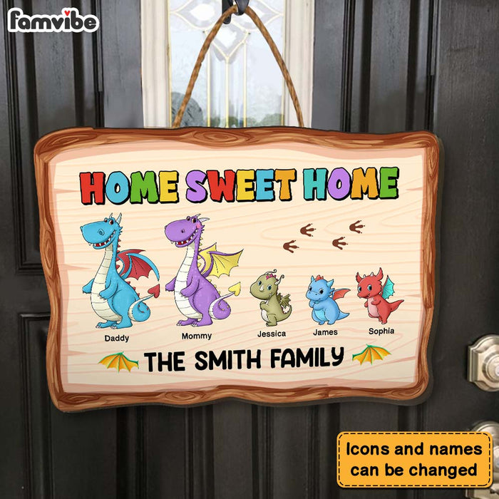 Personalized Home Sweet Home Wood Sign 25395 1