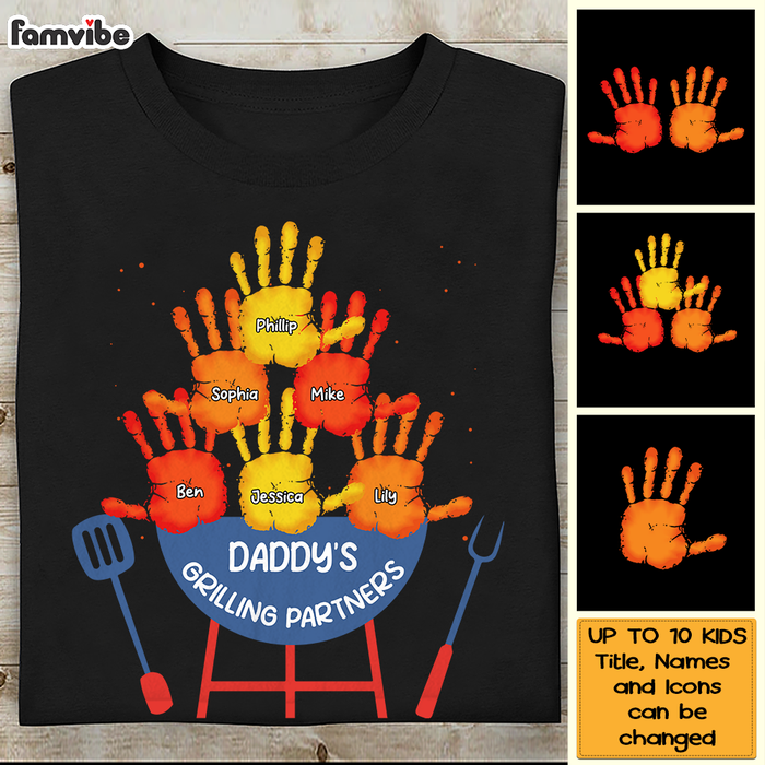 Personalized Grill Dad's Partners Shirt - Hoodie - Sweatshirt 25396 1