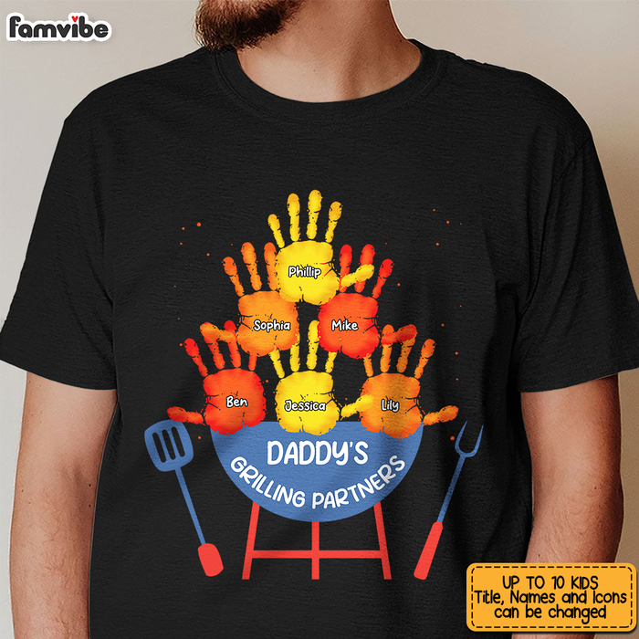 Personalized Grill Dad's Partners Shirt - Hoodie - Sweatshirt 25396 1