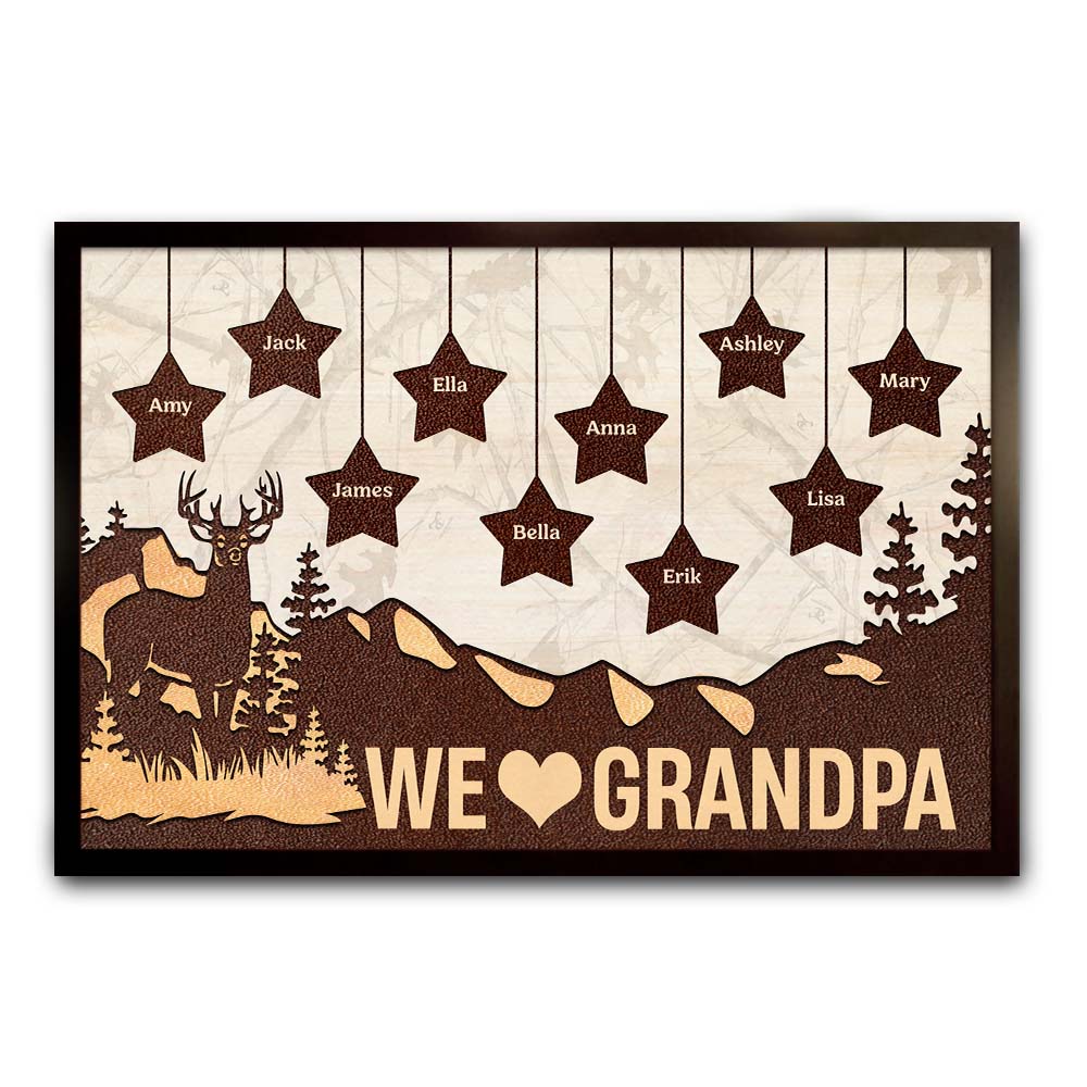 Personalized Gift For Grandpa Mountain Star Poster 24283 Primary Mockup