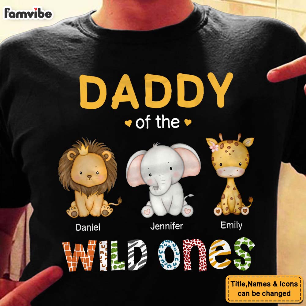 Personalized Daddy Of The Wild Ones Shirt Hoodie Sweatshirt 25400 Primary Mockup