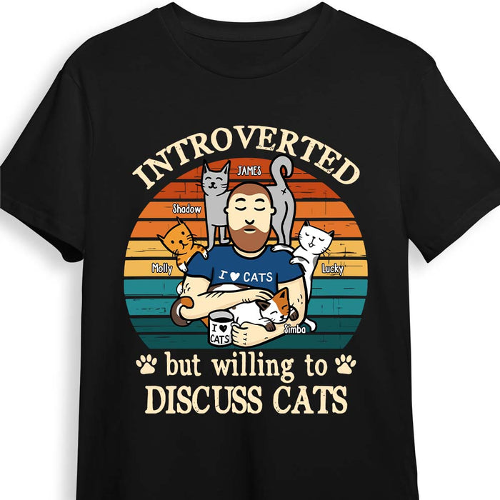 Personalized Introverted Cat Dad Shirt - Hoodie - Sweatshirt 25402 1