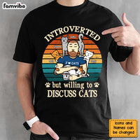 Personalized Introverted Cat Dad Shirt - Hoodie - Sweatshirt 25402 thumb 1
