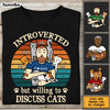Personalized Introverted Cat Dad Shirt - Hoodie - Sweatshirt 25402 1