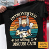 Personalized Introverted Cat Dad Shirt - Hoodie - Sweatshirt 25402 1