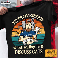 Personalized Introverted Cat Dad Shirt - Hoodie - Sweatshirt 25402 thumb 1