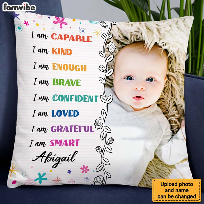 Personalized Affirmation Gift For Granddaughter I Am Kind Pillow 25408 1