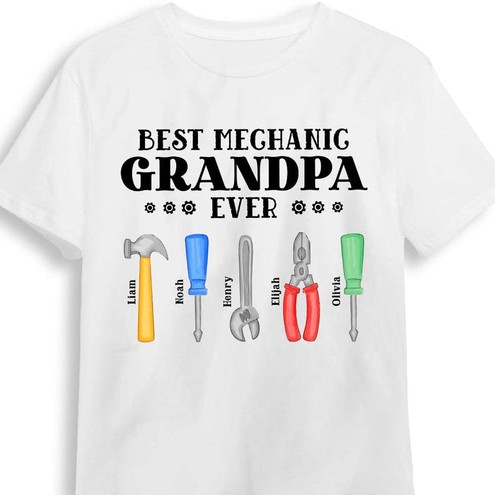 Personalized Gift Mechanic Grandpa Shirt - Hoodie - Sweatshirt 25415 1