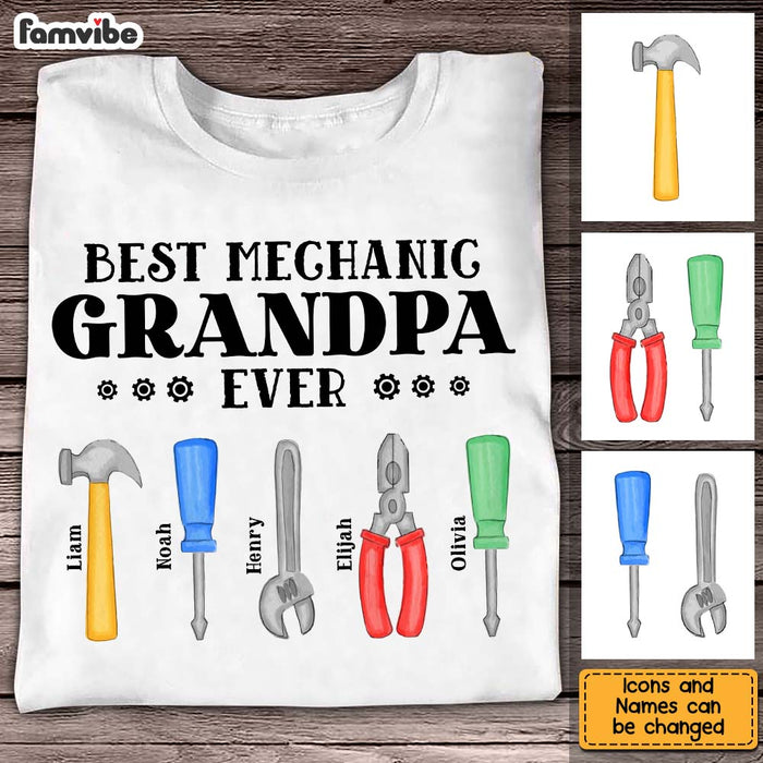 Personalized Gift Mechanic Grandpa Shirt - Hoodie - Sweatshirt 25415 1