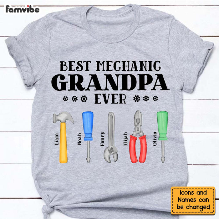 Personalized Gift Mechanic Grandpa Shirt - Hoodie - Sweatshirt 25415 1