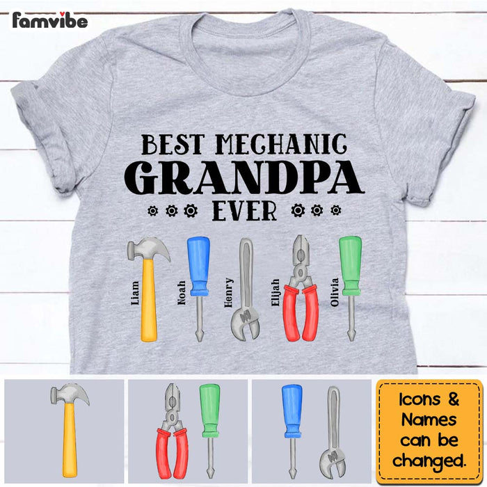 Personalized Gift Mechanic Grandpa Shirt - Hoodie - Sweatshirt 25415 1