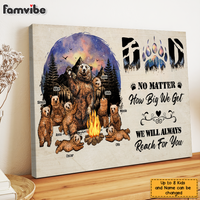 Personalized Dad We'll Always Reach For You Canvas 25417 thumb 1