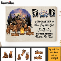 Personalized Dad We'll Always Reach For You Canvas 25417 thumb 1
