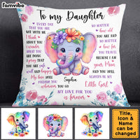 Personalized Gift To My Daughter Pillow 25427 thumb 1