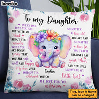 Personalized Gift To My Daughter Pillow 25427 thumb 1