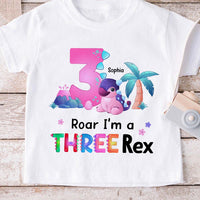 Personalized Gift I'm A Three Rex Kid T Shirt 25429 thumb 1