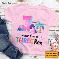 Personalized Gift I'm A Three Rex Kid T Shirt 25429 thumb 1