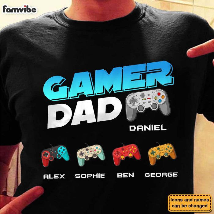Personalized Gift Gamer Dad Shirt - Hoodie - Sweatshirt 25432 1