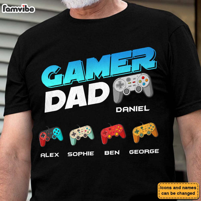 Personalized Gift Gamer Dad Shirt - Hoodie - Sweatshirt 25432 1