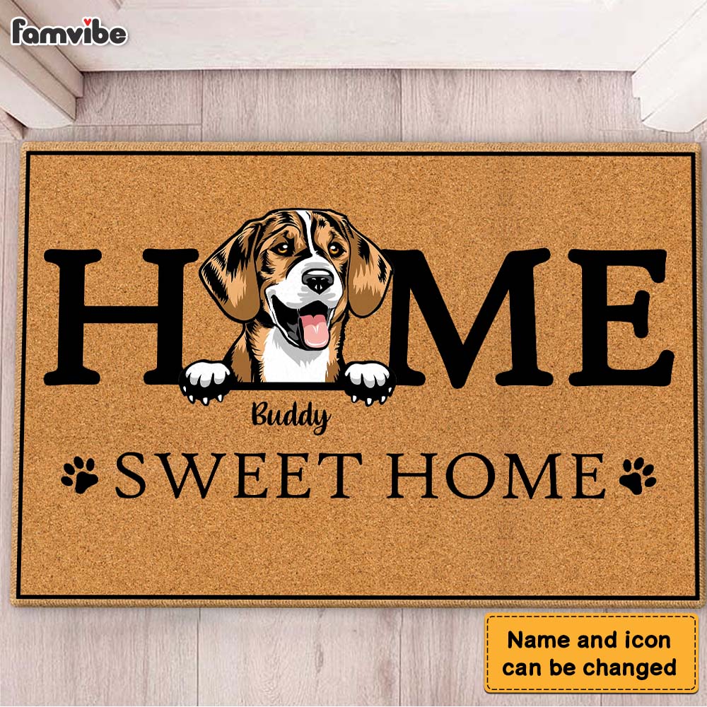 Personalized Home Sweet Home Doormat 25435 Primary Mockup