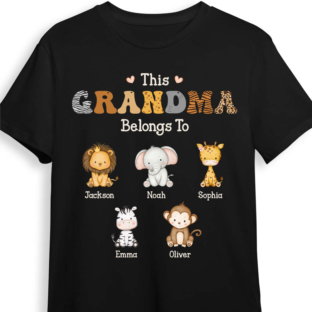 Personalized This Grandma Belongs To Shirt Hoodie Sweatshirt 25436 Primary Mockup