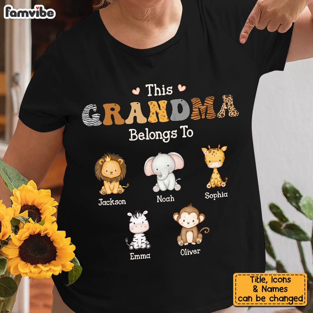 Personalized This Grandma Belongs To Shirt Hoodie Sweatshirt 25436 Primary Mockup
