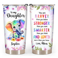 Personalized Gift For Granddaughter You Are Braver Steel Tumbler 25437 thumb 1