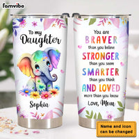Personalized Gift For Granddaughter You Are Braver Steel Tumbler 25437 thumb 1