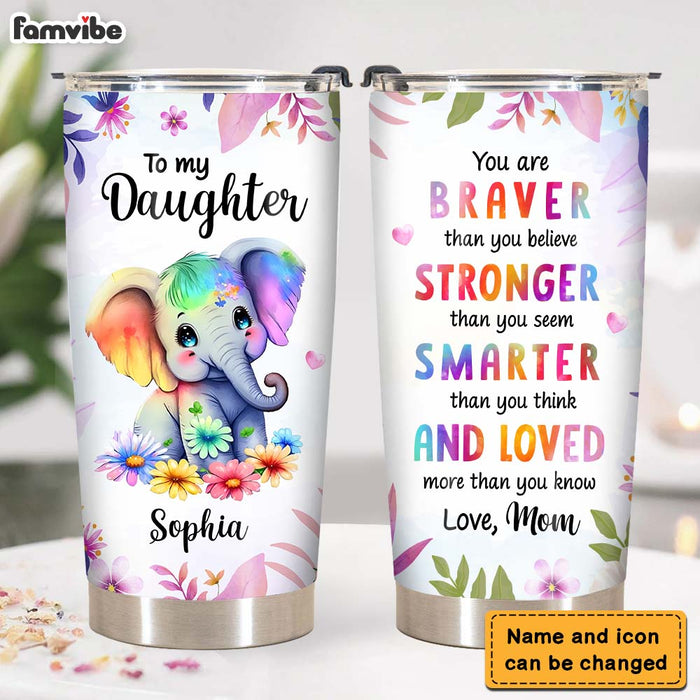 Personalized Gift For Granddaughter You Are Braver Steel Tumbler 25437 1