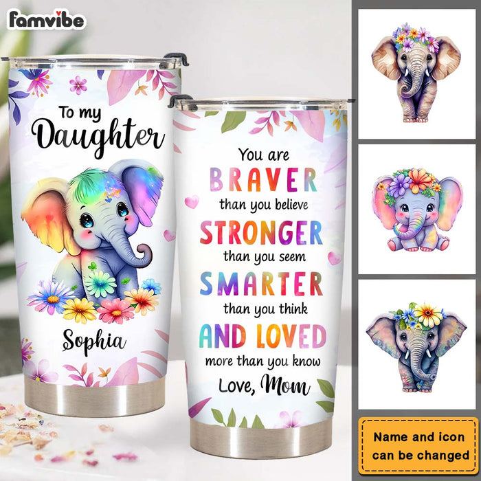 Personalized Gift For Granddaughter You Are Braver Steel Tumbler 25437 1