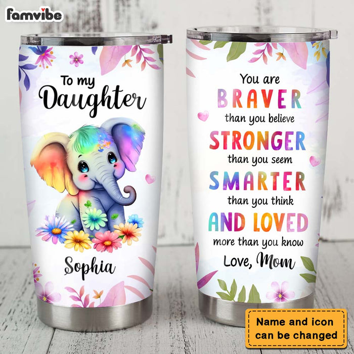 Personalized Gift For Granddaughter You Are Braver Steel Tumbler 25437 1