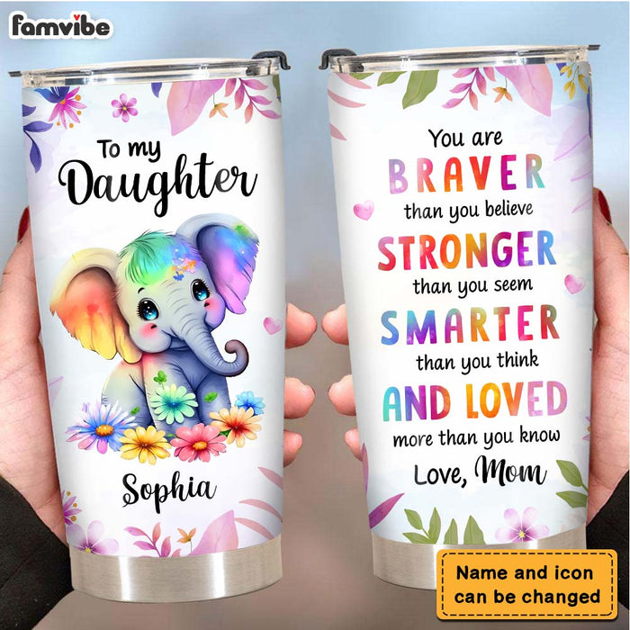 Personalized Gift For Granddaughter You Are Braver Steel Tumbler 25437 1
