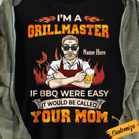 Personalized Dad Grillmaster BBQ T Shirt JL92 25O34 thumb 1