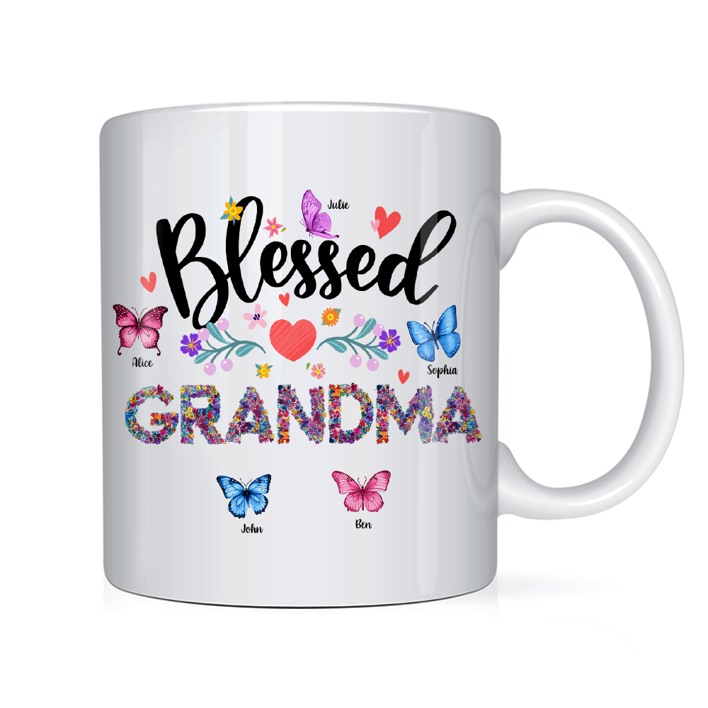 Personalized Blessed Grandma Mug 25442 Primary Mockup