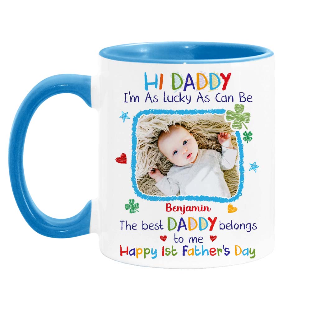Personalized Gift For New Dad Happy 1st Father's Day Mug 25448 Primary Mockup