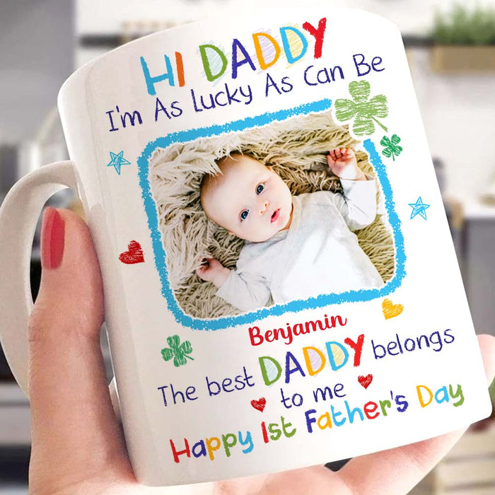Personalized Gift For New Dad Happy 1st Father's Day Mug 25448 1
