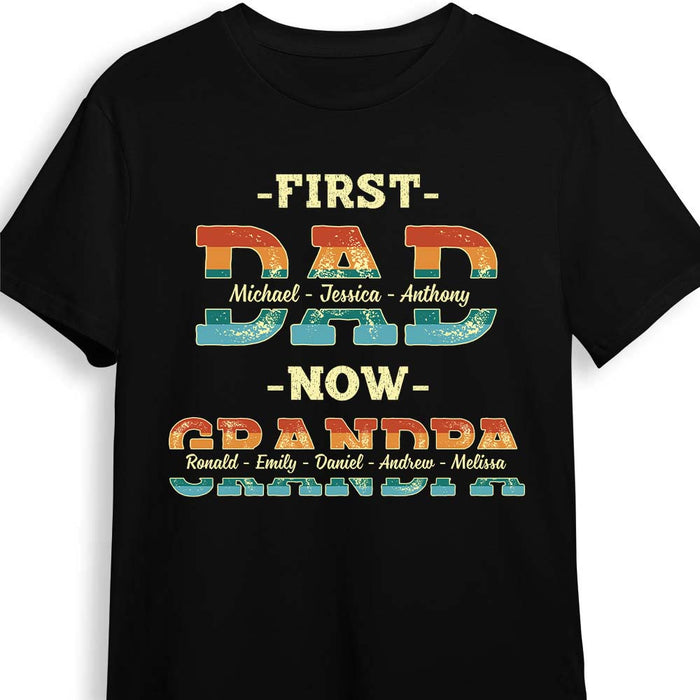 Personalized  First Dad Now Grandpa Shirt - Hoodie - Sweatshirt 25449 1