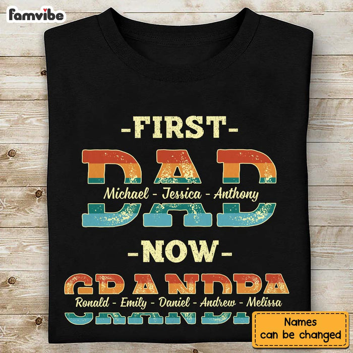 Personalized  First Dad Now Grandpa Shirt - Hoodie - Sweatshirt 25449 1