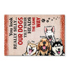 Personalized Our Dogs Tilts Their Heads Funny Doormat 25450 1