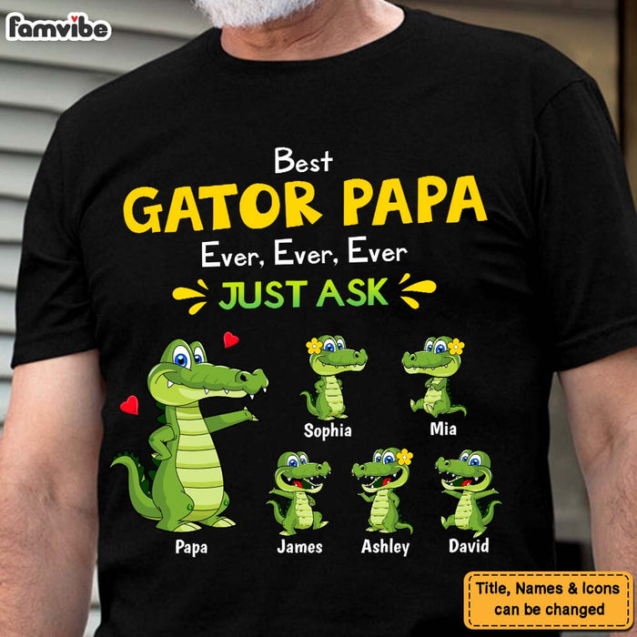 Personalized Gift Gator Papa Shirt - Hoodie - Sweatshirt 25455 1