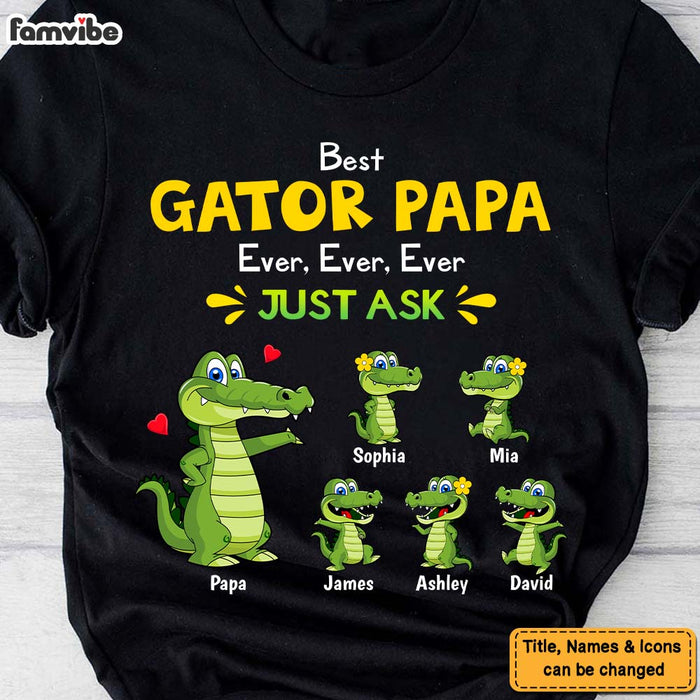 Personalized Gift Gator Papa Shirt - Hoodie - Sweatshirt 25455 1