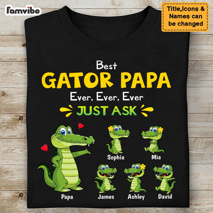 Personalized Gift Gator Papa Shirt - Hoodie - Sweatshirt 25455 1
