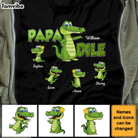 Personalized PaPadile Father Crocodile Shirt - Hoodie - Sweatshirt 25464 thumb 1